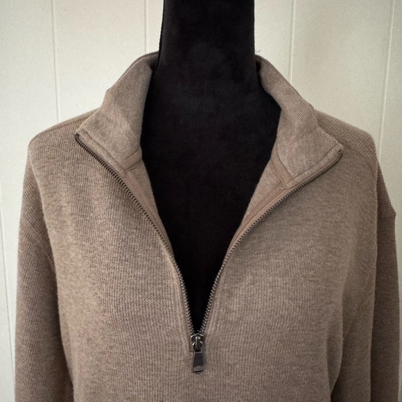 Banana Republic Taupe Knit Zip-Up - Picture 4 of 6